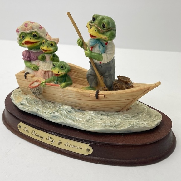 VINTAGE 1989 The Leonardo Collection The Fishing Trip Figurine - Picture 5 of 11